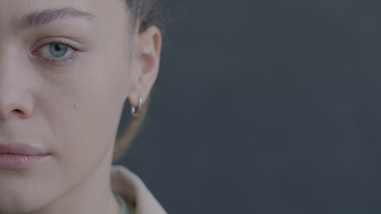 Close-up portrait of a woman