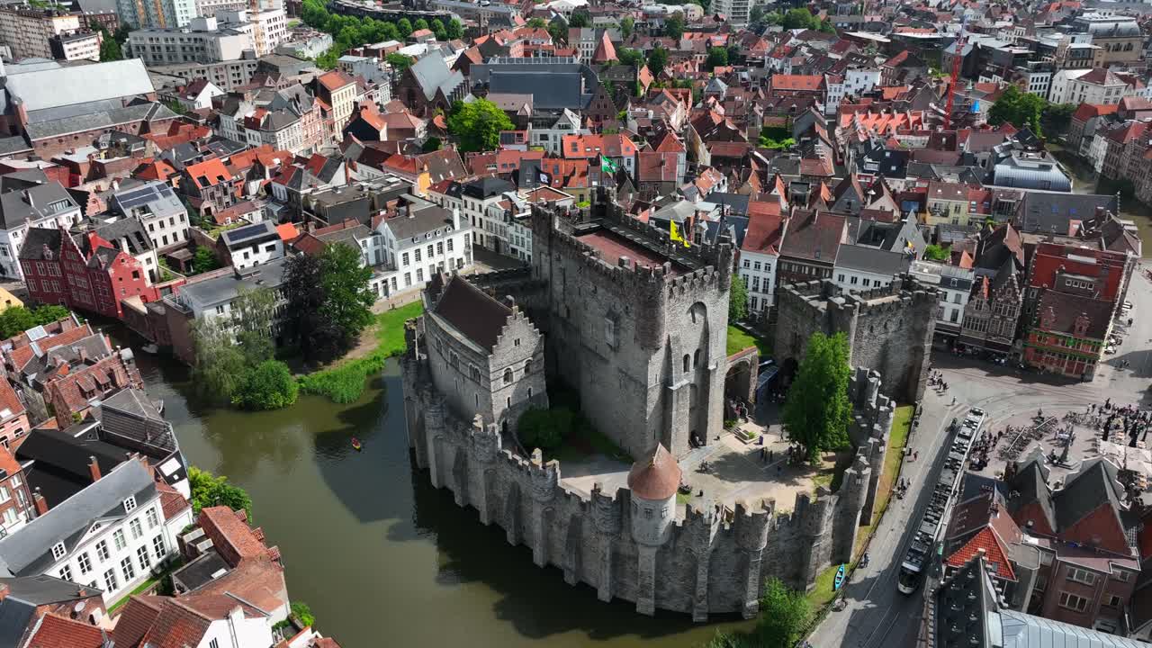 Castello di Gravensteen, Fiandre Orientali, Gand, Regione Fiamminga, Belgio, Giugno 2022