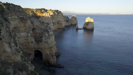 stunning cliffs and ocean view in algarve, portugal