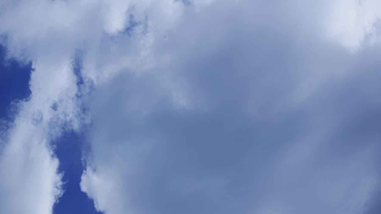 Blue Sunny Sky Cloud Timelapse Telephoto HD