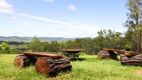 time-lapse de un parque con sombras cambiantes