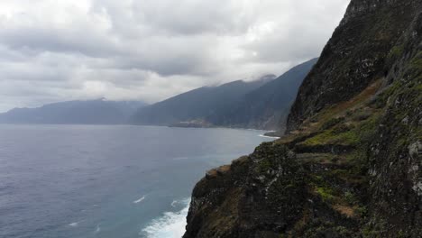 The-drone-view-of-the-coastline-of-Madeira-Island