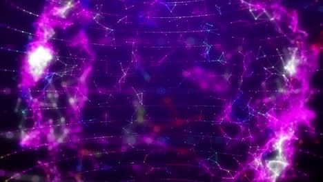 gráfico de movimiento de la estructura colorida del cyberpunk