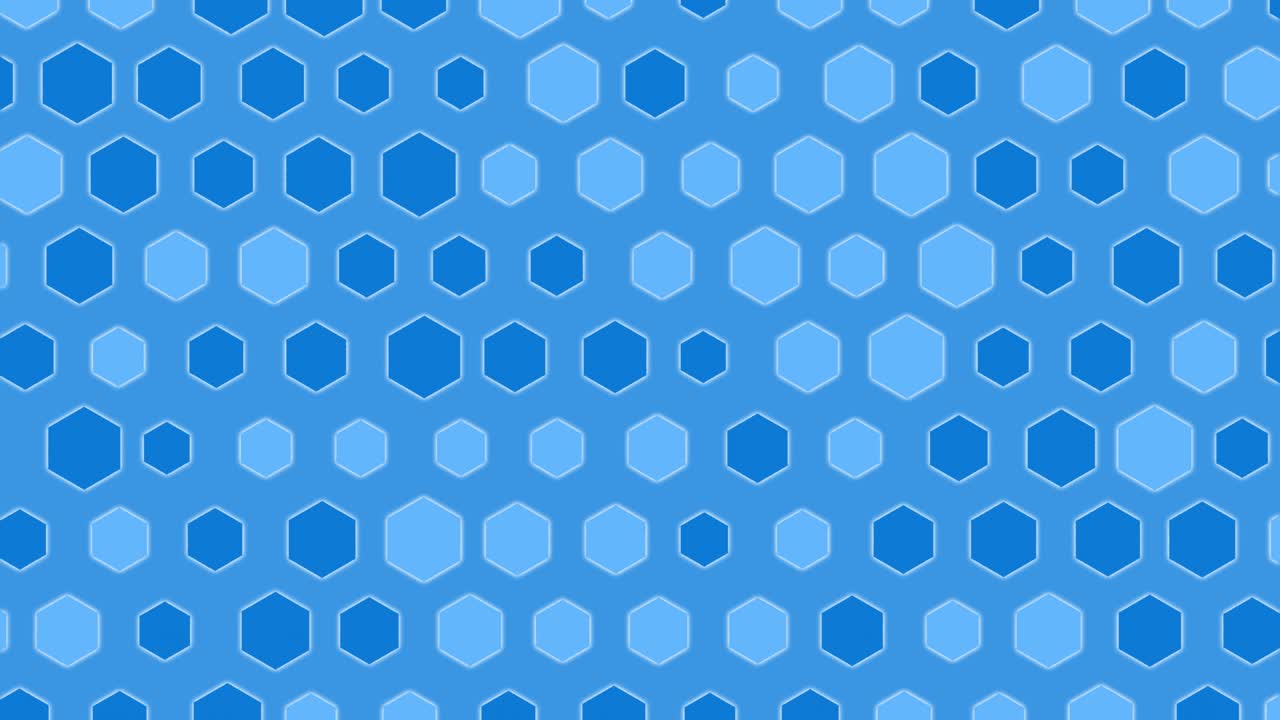 los puntos azules se mueven sobre un fondo azul claro.