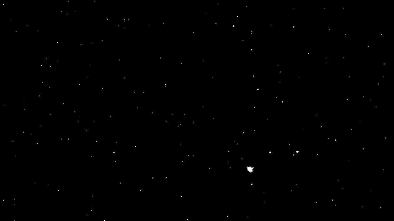 White dust particles glimmering on black background