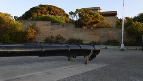 old fort with cannon in melbourne, australia