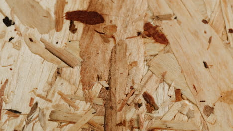 close-up view of particle board texture