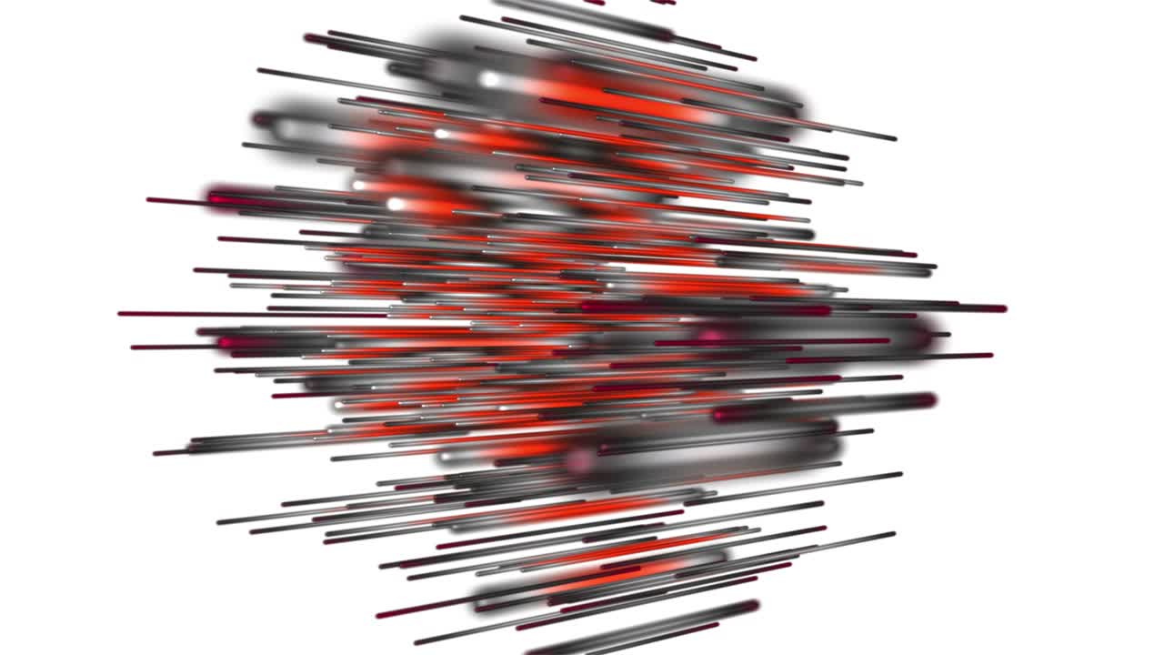 Fantastic animation with stripe objects in slow motion, 4096x2304 loop 4K