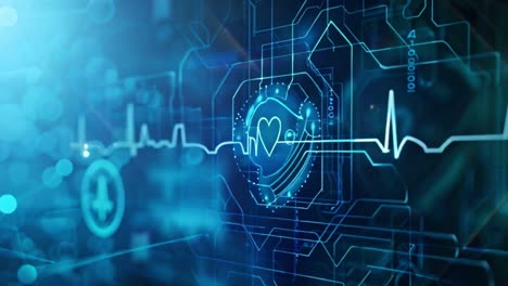 futuristic digital healthcare and medical technology background
