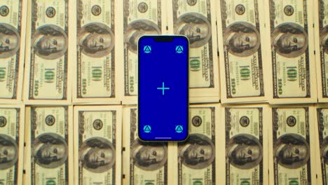 Stacks of cash dollars and euro, Banknotes counting, Specialised police officer Counting dollar euro banknotes in crime lab with machine, cashed out money, bitcoin changing, buying home flat in bank.