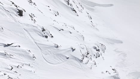 snowboard freeride in deep powder snow in the swiss alps, carving through untouched terrain with dynamic turns and stunning alpine backdrops.