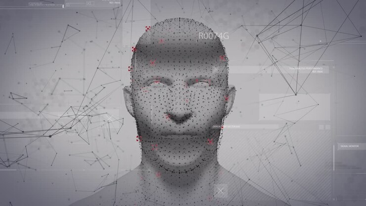 Animation of network of connections over human head