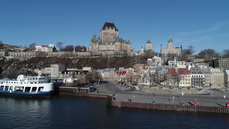 La-Antigua-Fortificación-De-La-Ciudad-De-Quebec-En-Canadá