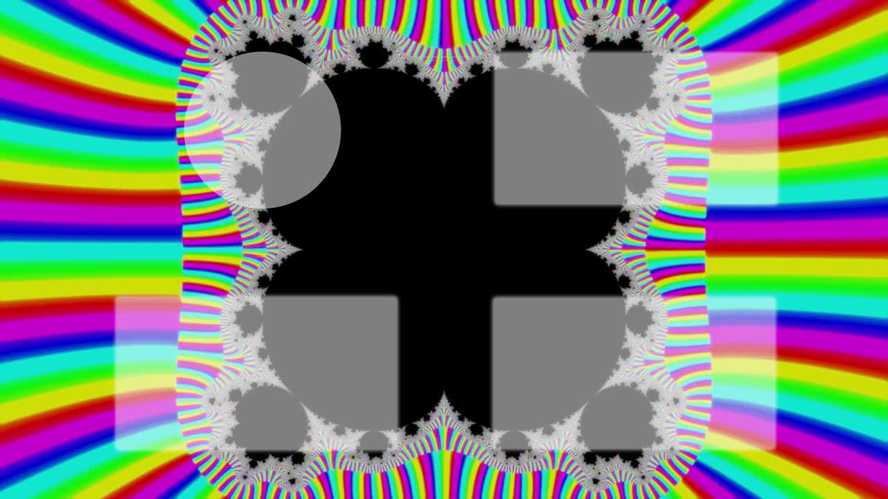 사이키델릭 플래시 엔드 카드 엔딩 스크린 모션 그래픽