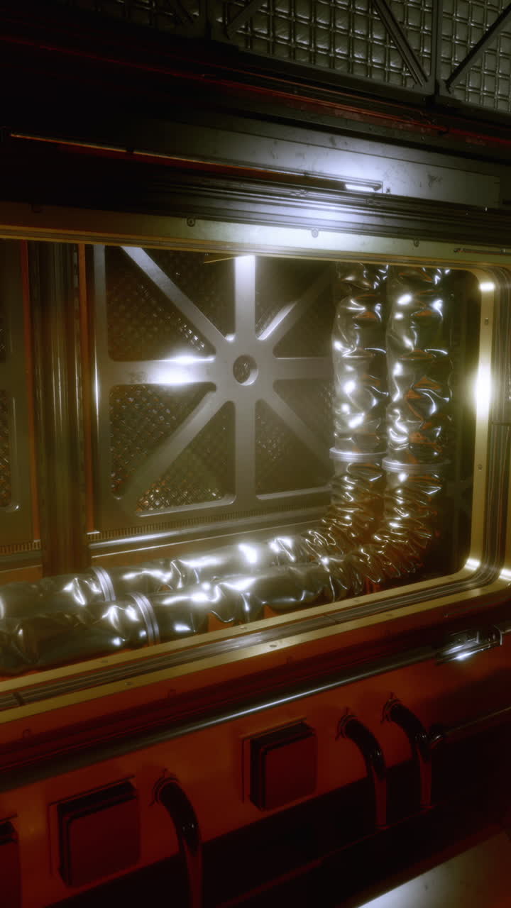 interior de una nave espacial futurista con traje espacial