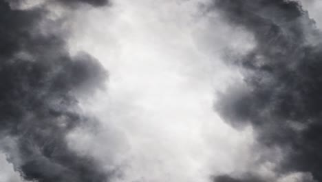 4k  dark cumulonimbus cloud and a thunderstorm