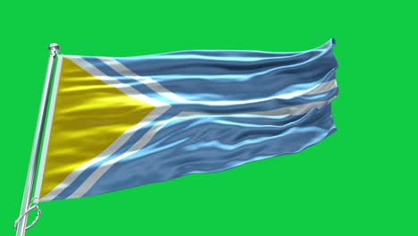 4k highly detailed flag of tuva - tuva flag high detail - national flag tuva wave pattern loopable elements