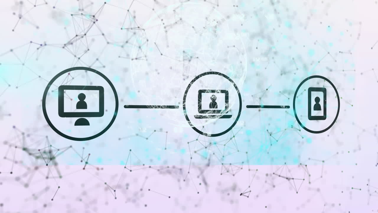 animación de texto de neón azul como y pulgar hacia arriba en fondo de textura gris