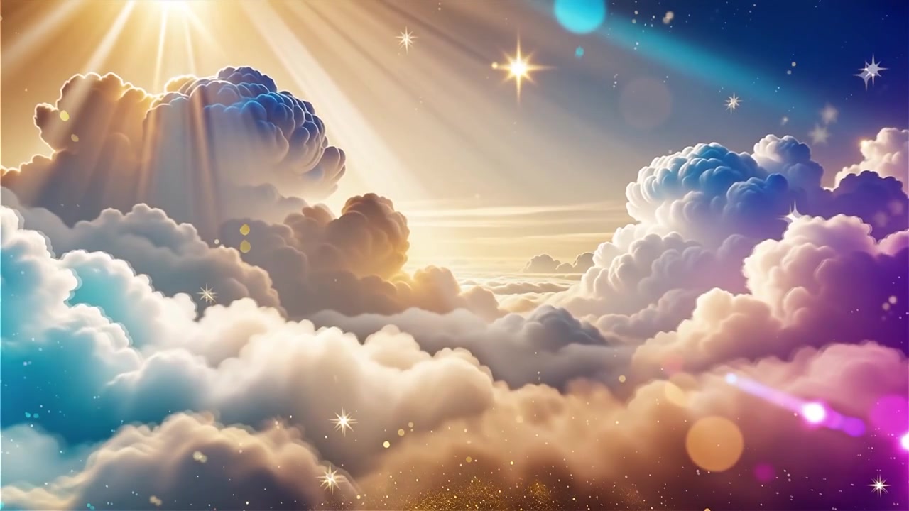 Sfondo di Adorazione Cristiana con Luce Celeste