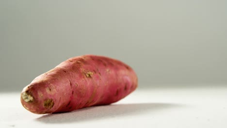 sweet potato placed on white background 4k