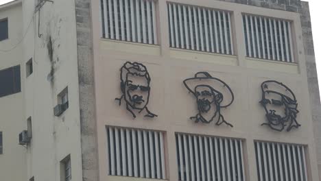 establishing shot of government building in havana cuba 3