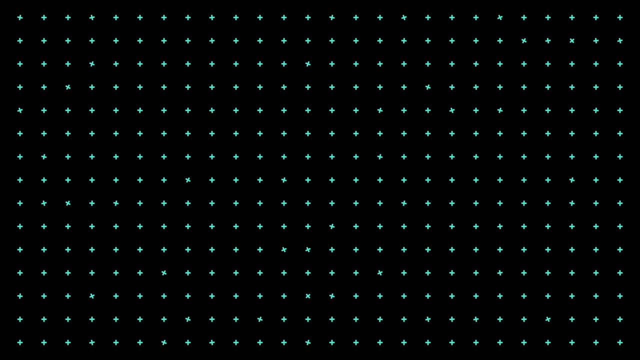 Teal Plus Sign Grid Pattern