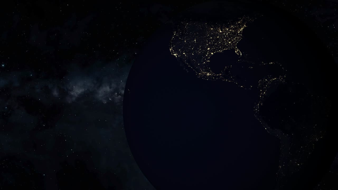 el planeta tierra desde el espacio.