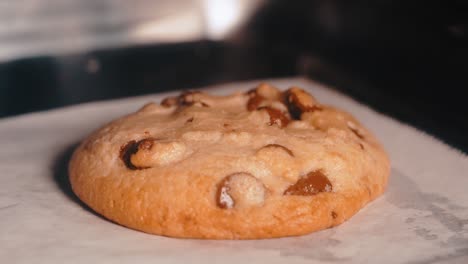 Chocolate-Chip-cookie-time-lapse-baking-in-oven-4k