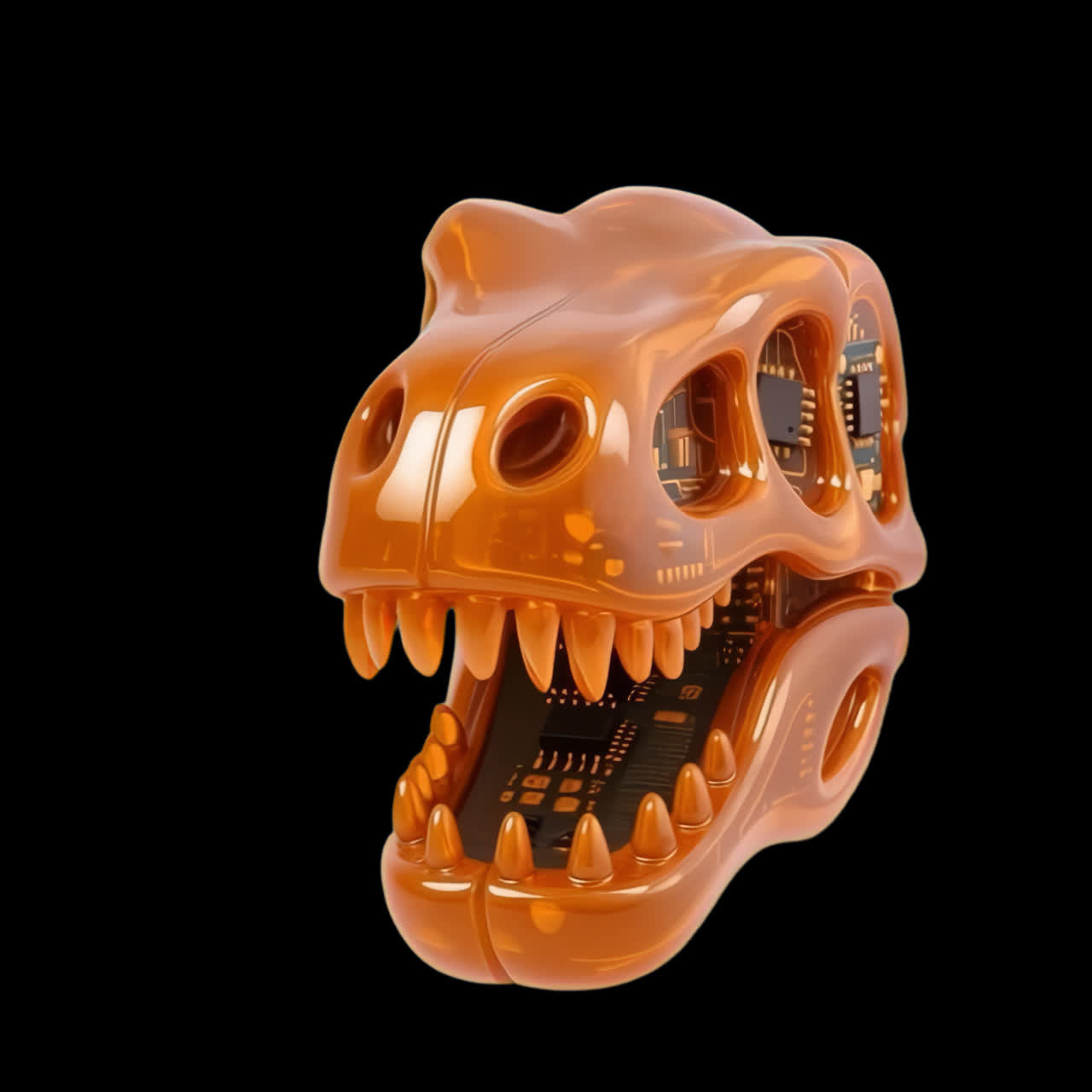 Technological T-Rex Skull