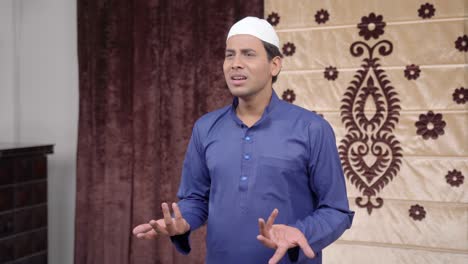 Hombre-Musulmán-Indio-Confundido-Haciendo-Preguntas