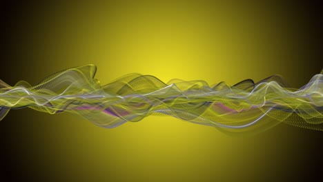 fantastic animation with particle wave object in slow motion and space for text, 4096x2304 loop 4k