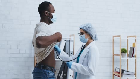 doctor examining a patient