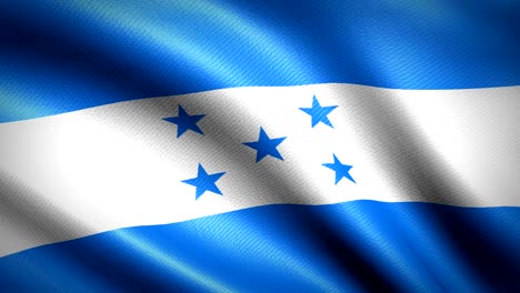 honduras flag. seamless looping animation. 4k high definition video