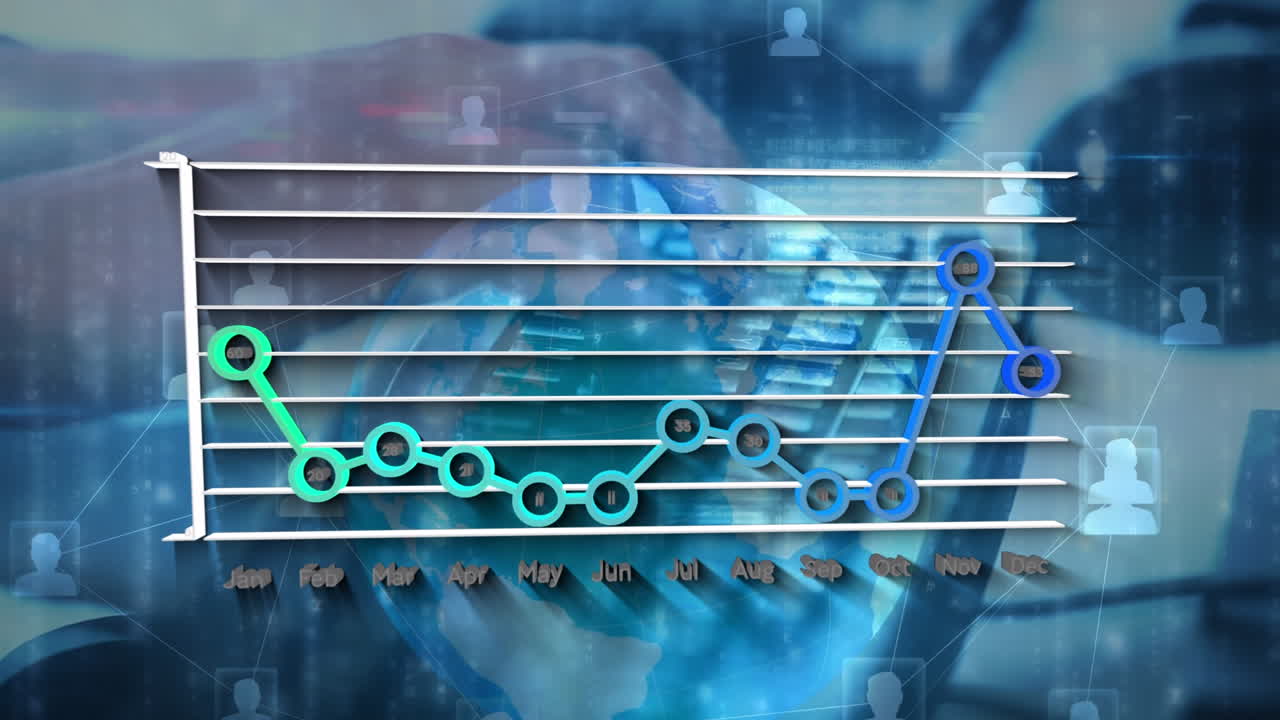 Animation of data processing over hands using computer