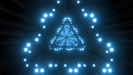 Abstract Glowing Neon Tunnel