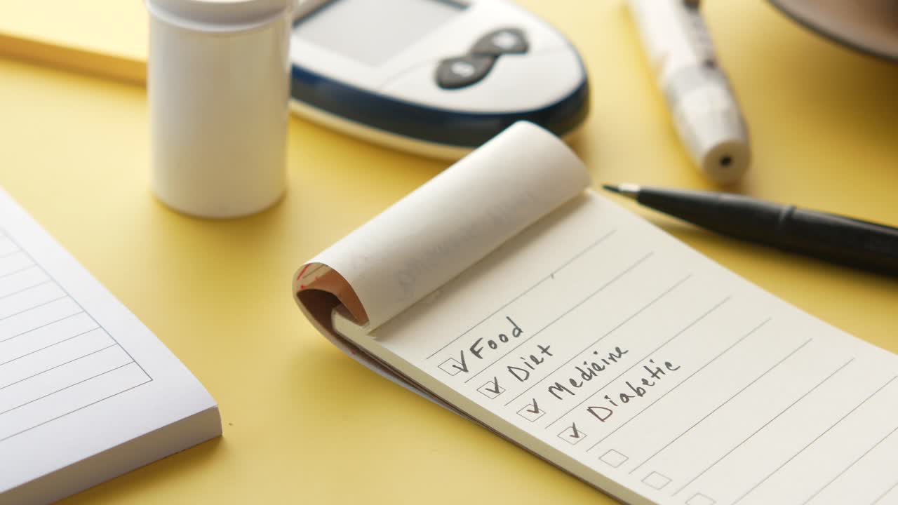 당뇨병 관리 체크리스트 및 공급