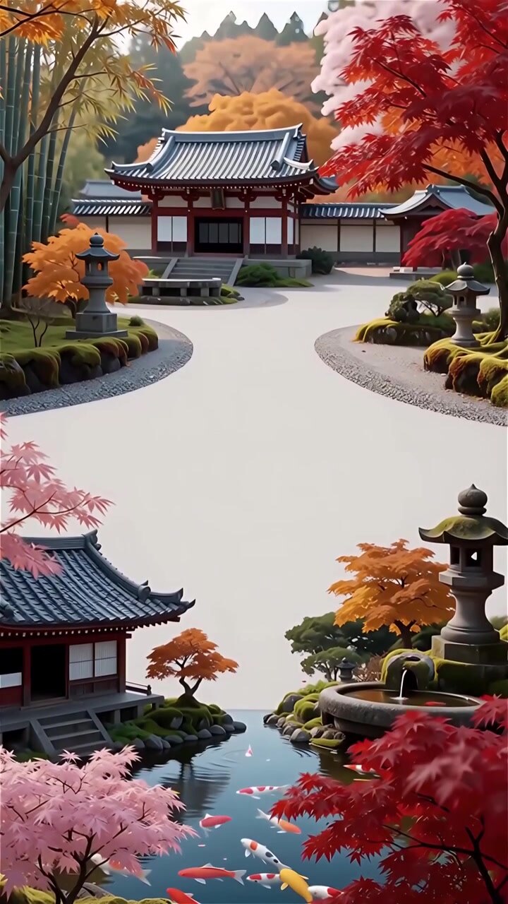 Sfondo Animato Cultura Giapponese 4K