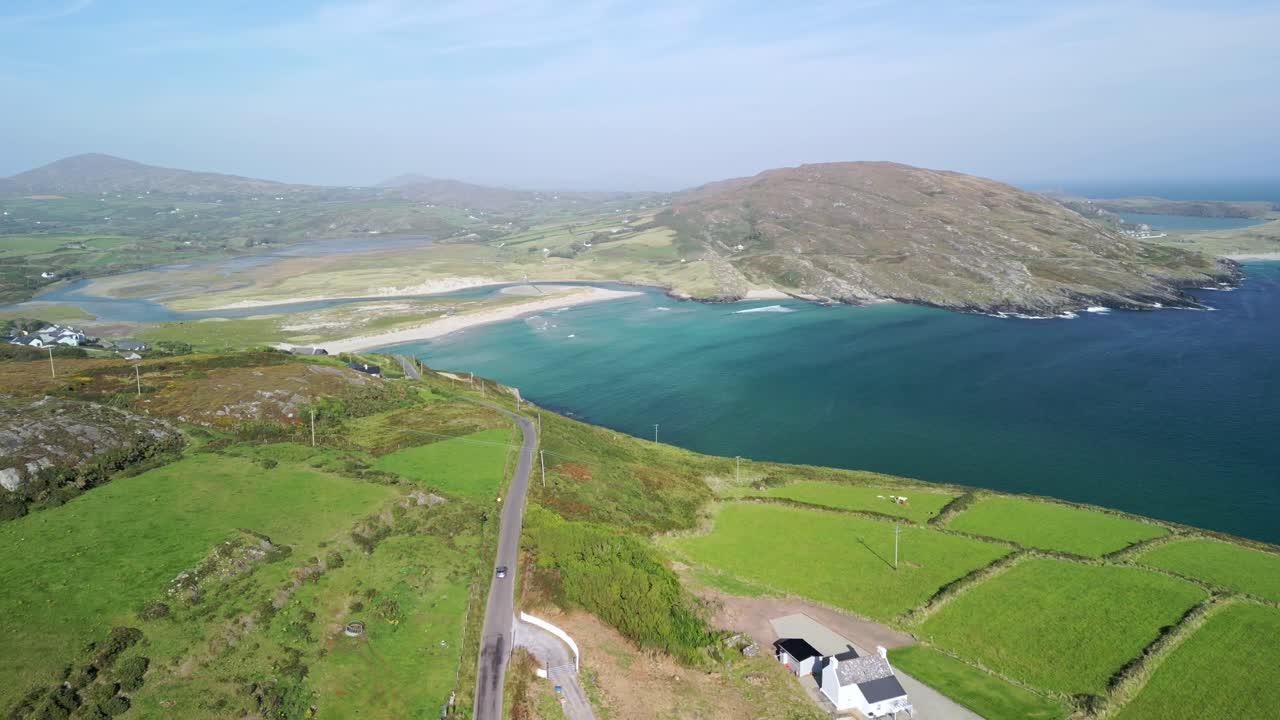 Stunning Aerial View of Irish Coastline