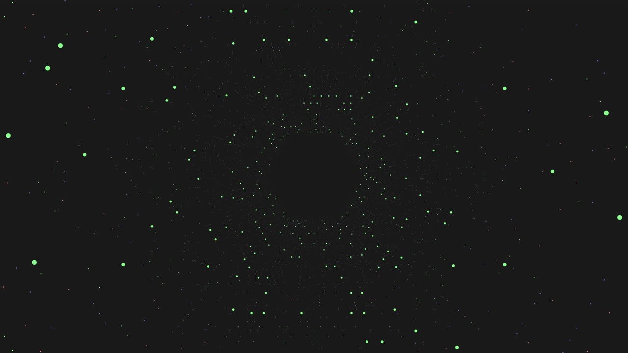 hexágonos de movimiento con puntos y líneas doradas