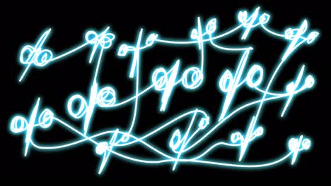 modello al neon con percentuali.