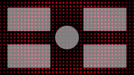 gráficos de movimiento de pantalla de extremo de la tarjeta de extremo de movimiento de onda circular de punto