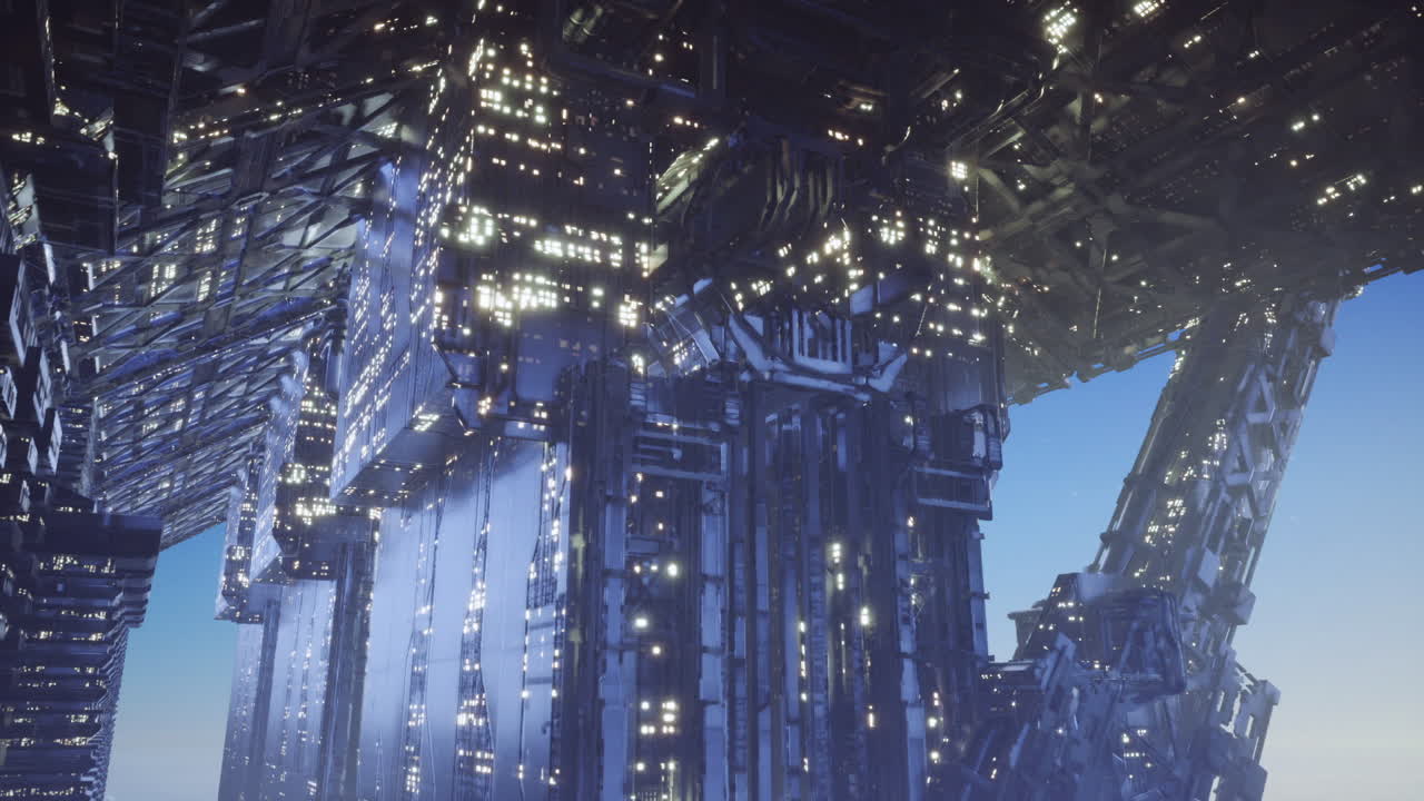 Glass surfaces mirror light creating dazzling visual effects