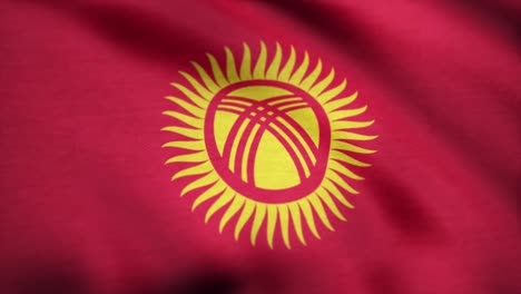 flag of kyrgyzstan