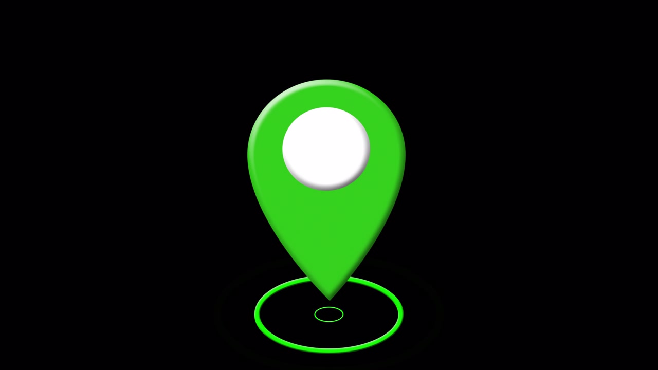 3D GPS Location Pin Pulse