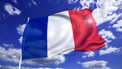flag of france (looping)