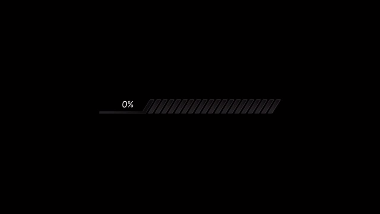Animation orange loading bar.