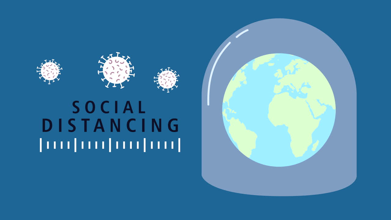 사회적 distancing 그림