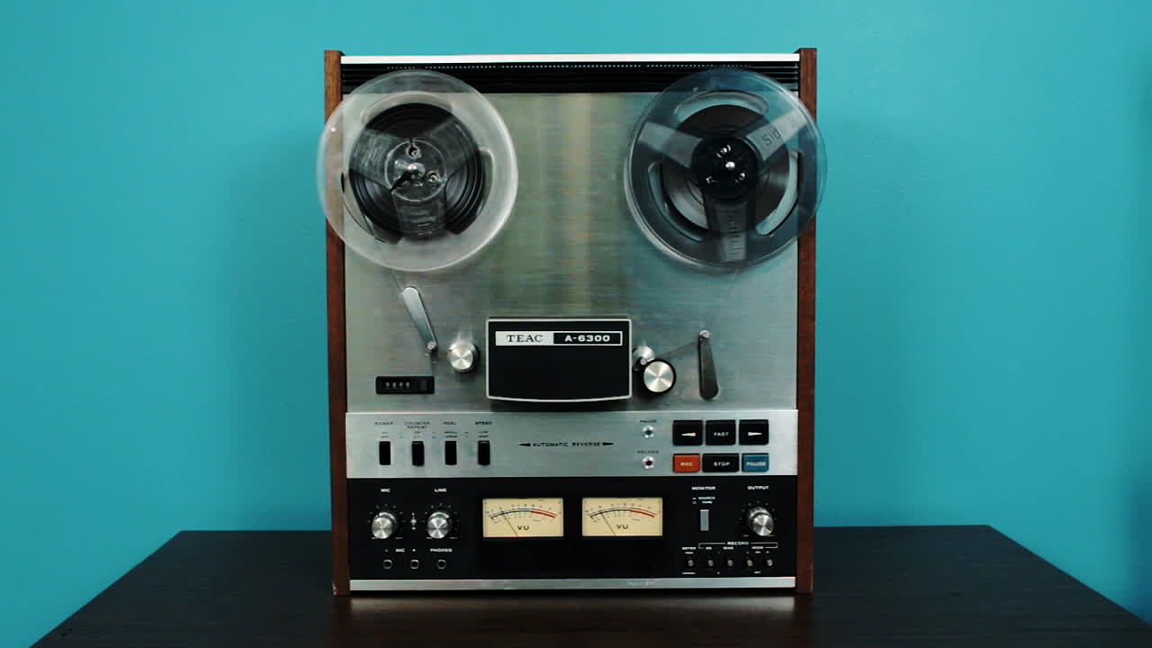 teac a6300 carrete a carrete reproductor-grabador en modo reproducción