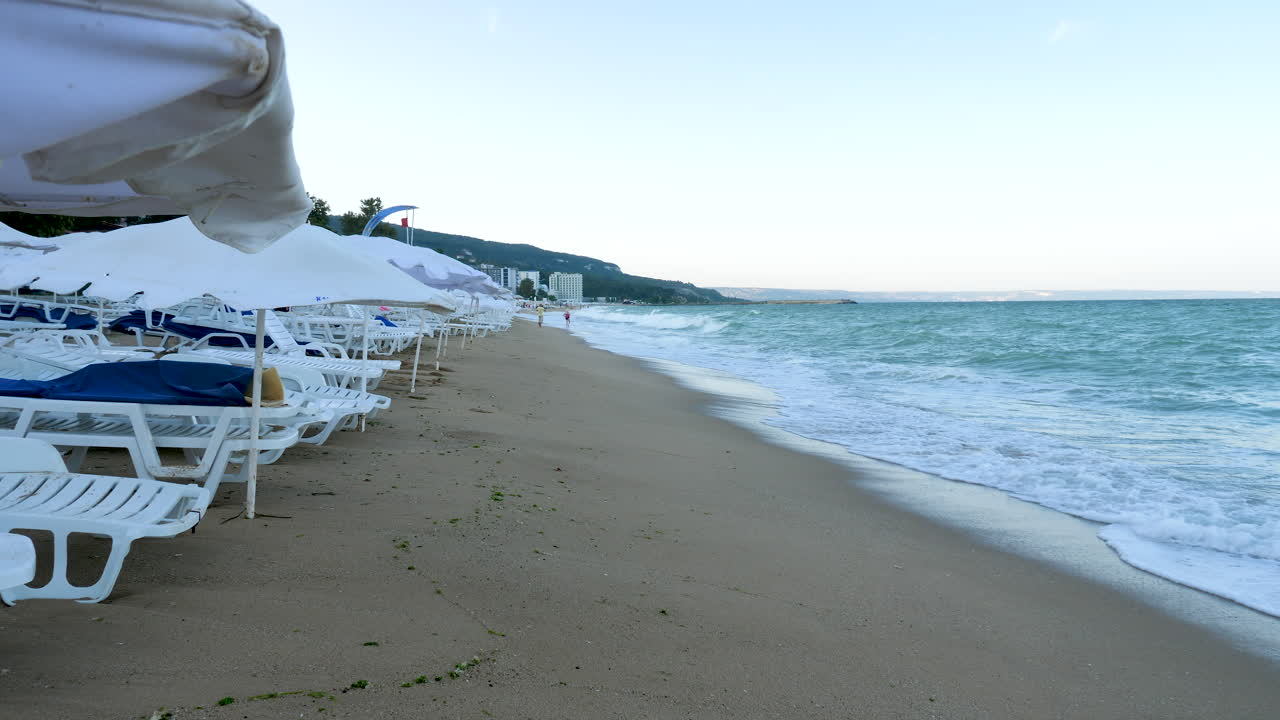 Beach in a winter day