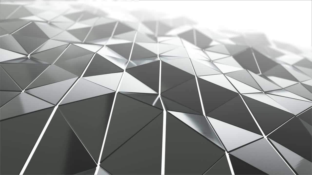 Abstract Geometric Metal Panel Pattern